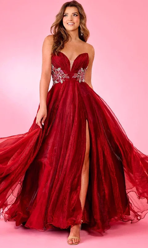 Rachel Allan 70605 - Deep Sweetheart A-Line Prom Gown